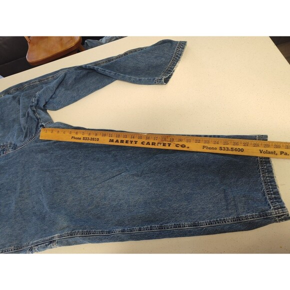 R.V.T . Denim Bibs Overalls Blue Women's Size 24 100% Cotton - Picture 6 of 11